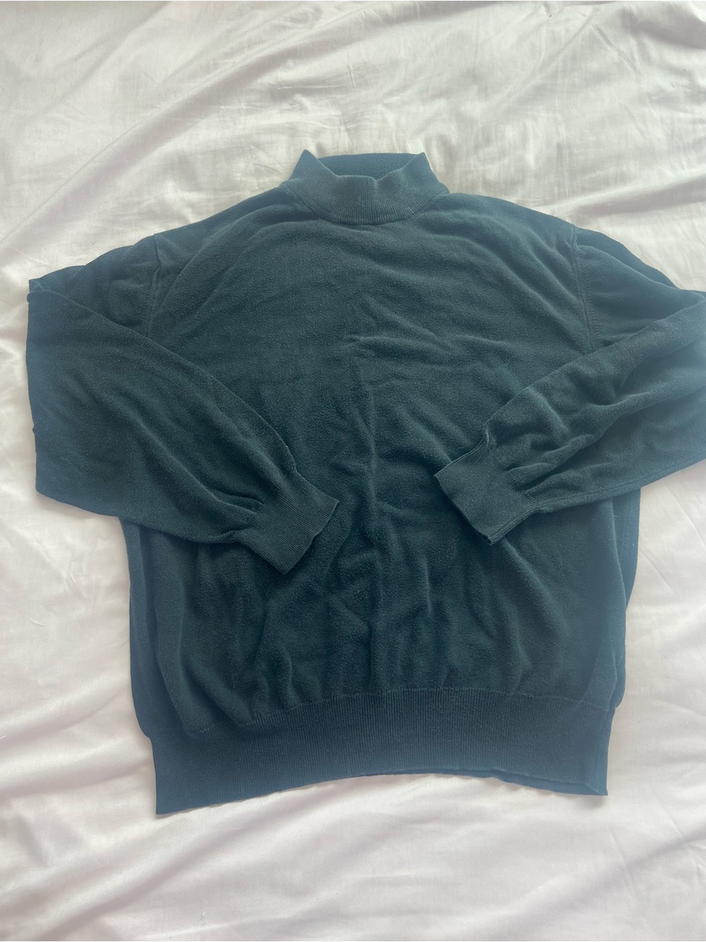 Men’s Mock Neck Sweater in Black